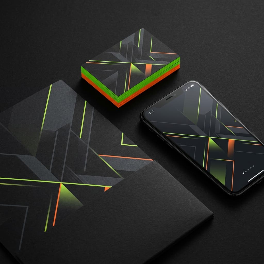 Identité de marque Orbit Studio appliquée à plusieurs supports